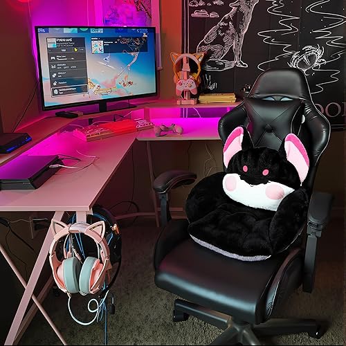 Miniatura 4 de Bonitos cojines de asiento para sillas de oficina, cojín de silla de juegos, almohada de juegos, soporte de respaldo y glúteos para silla de