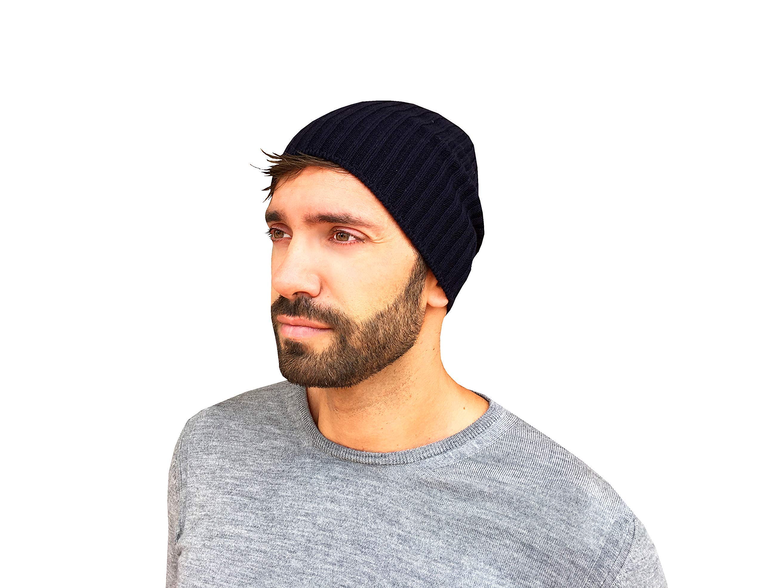Berretto Cappello Uomo Invernale Cachemire 100%