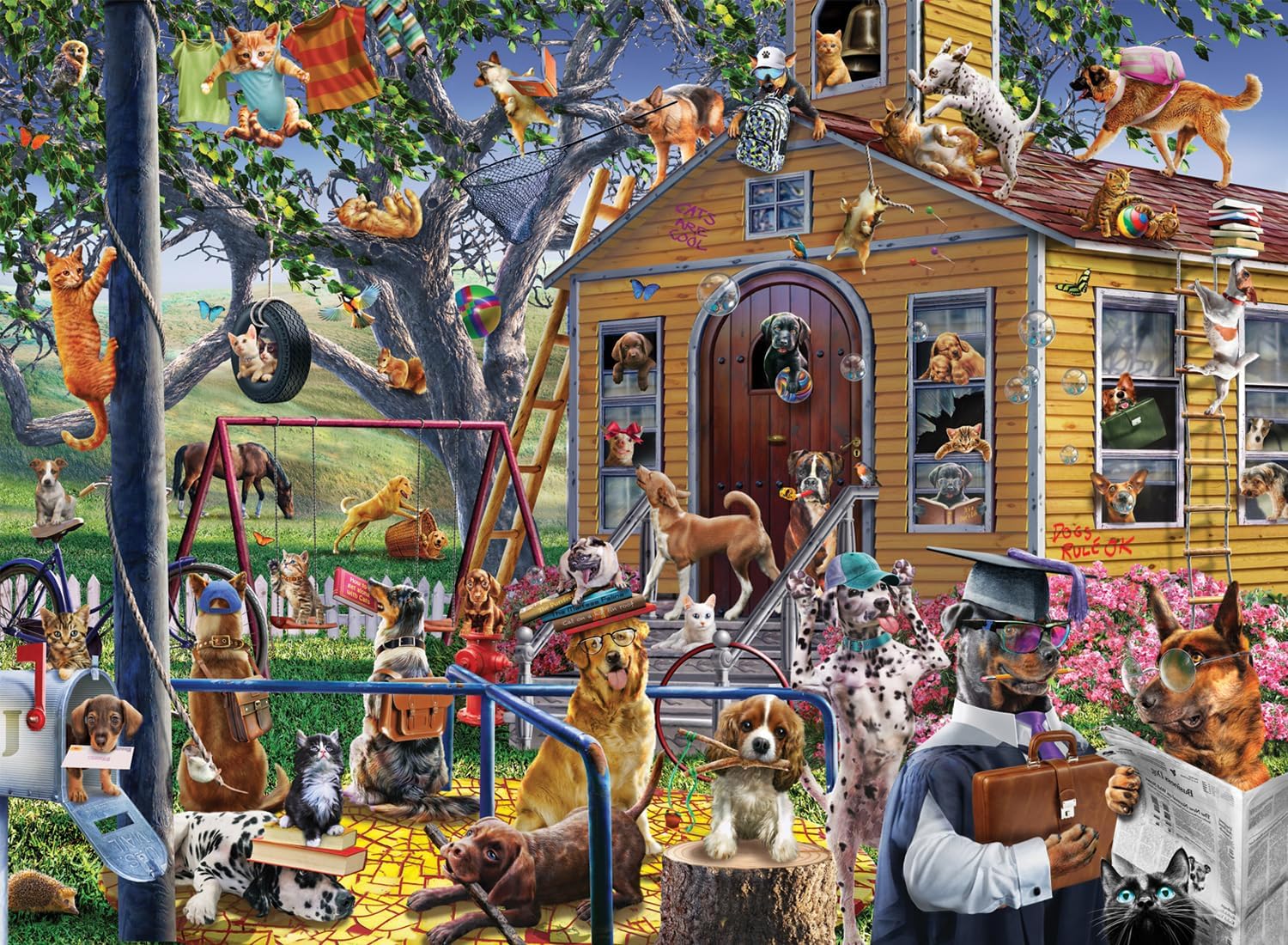 Anatolian Puzzle - Kittens in The Living Room, 1500 Piece Jigsaw Puzzle, #4575