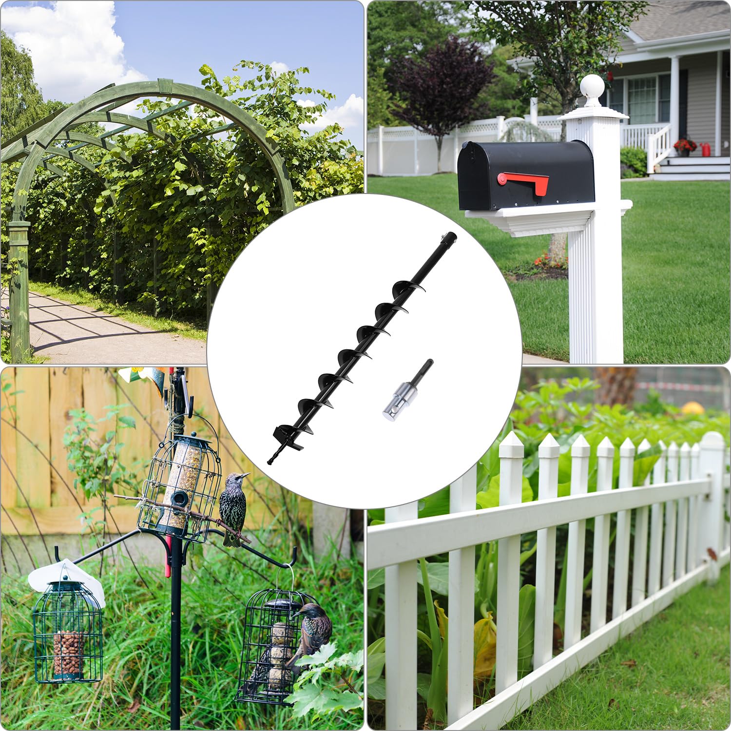 Perceuse de terre 80 mm avec SDS Plus – Forets précis, haute stabilité et longue durée de vie