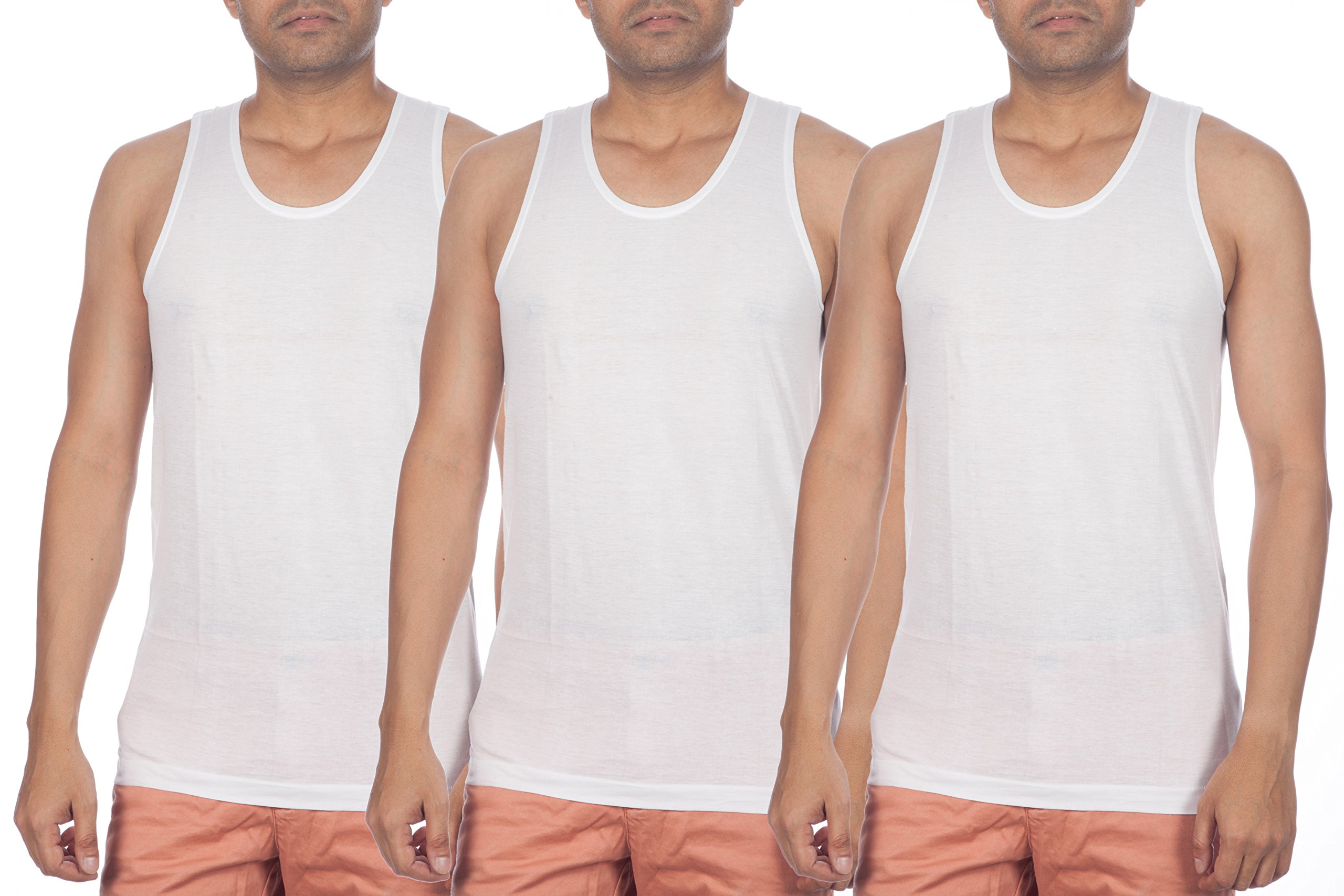 gopal Mihi Fine Sleeveless Men's Cotton Vest (Pack of 3)-picture-44