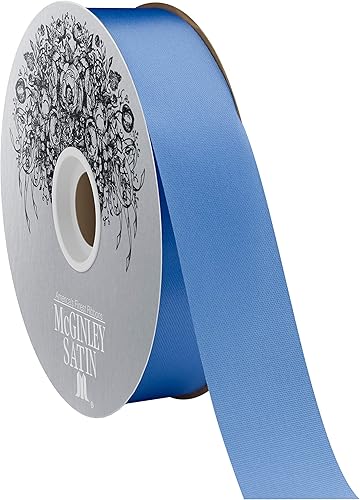 Miniatura 10 de McGinley Mills - Cinta de satén de acetato de 1.3 pulgadas de ancho, color naranja, carrete de 100 yardas