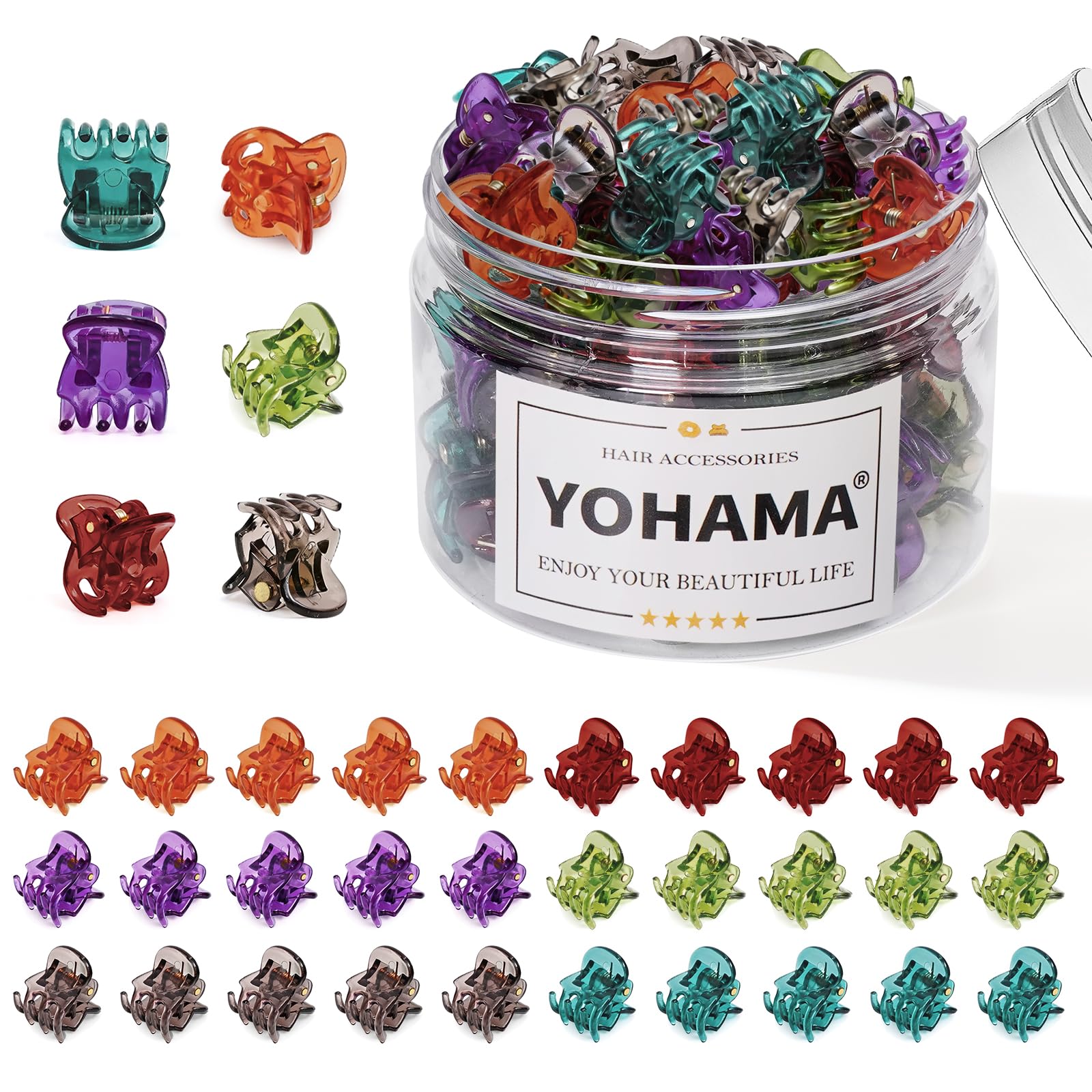YOHAMA Mini Hair Clips - 36 Pack for Kids & Adults -15