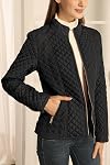 Bellivera Women's Fleece-Lined Diamond Quilted Puffer Jacket | Winter Coat Stand Collar Casual Padded Outerwear with Soft Thermal Lining, Zipper Front, and Classic Stitched Surface