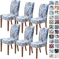 Vista 94 de SPRINGRICO Juego de 4 fundas para sillas de comedor, fundas elásticas para sillas de comedor, de elastano lavables, fundas para sillas Parsons
