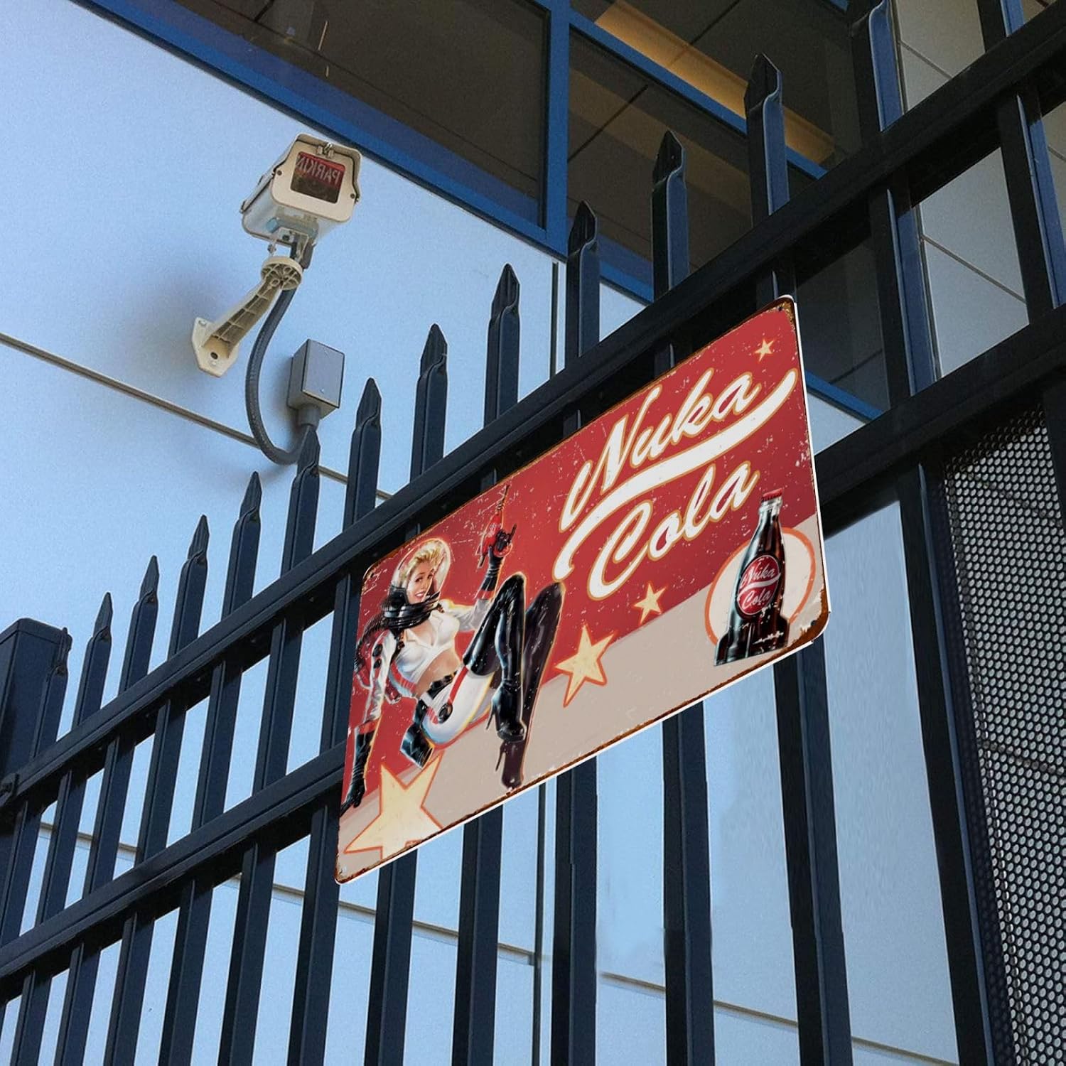 Nuka Cola Metal Sign, Bar Poster Vintage Tin Signs Man Cave Accessories Garage Backyard Wall Decor Art 12 x 8 Inch