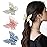 NAISIER Butterfly hair clips for women girl Butterfly claw clips Hair Accessories for Girls & Women.(White pink blue)