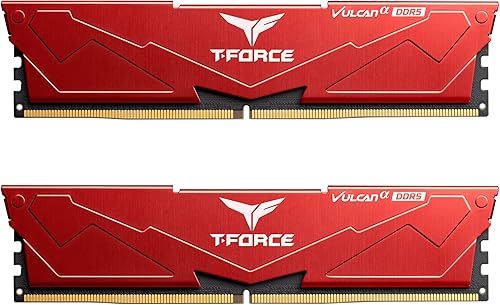 Miniatura 10 de TEAMGROUP T-Force Vulcan Alpha DDR5 Ram 32 GB Kit (2 x 16 GB) 5600 MHz (PC5-44800) CL40 Módulo de memoria de escritorio Ram (negro) Memoria