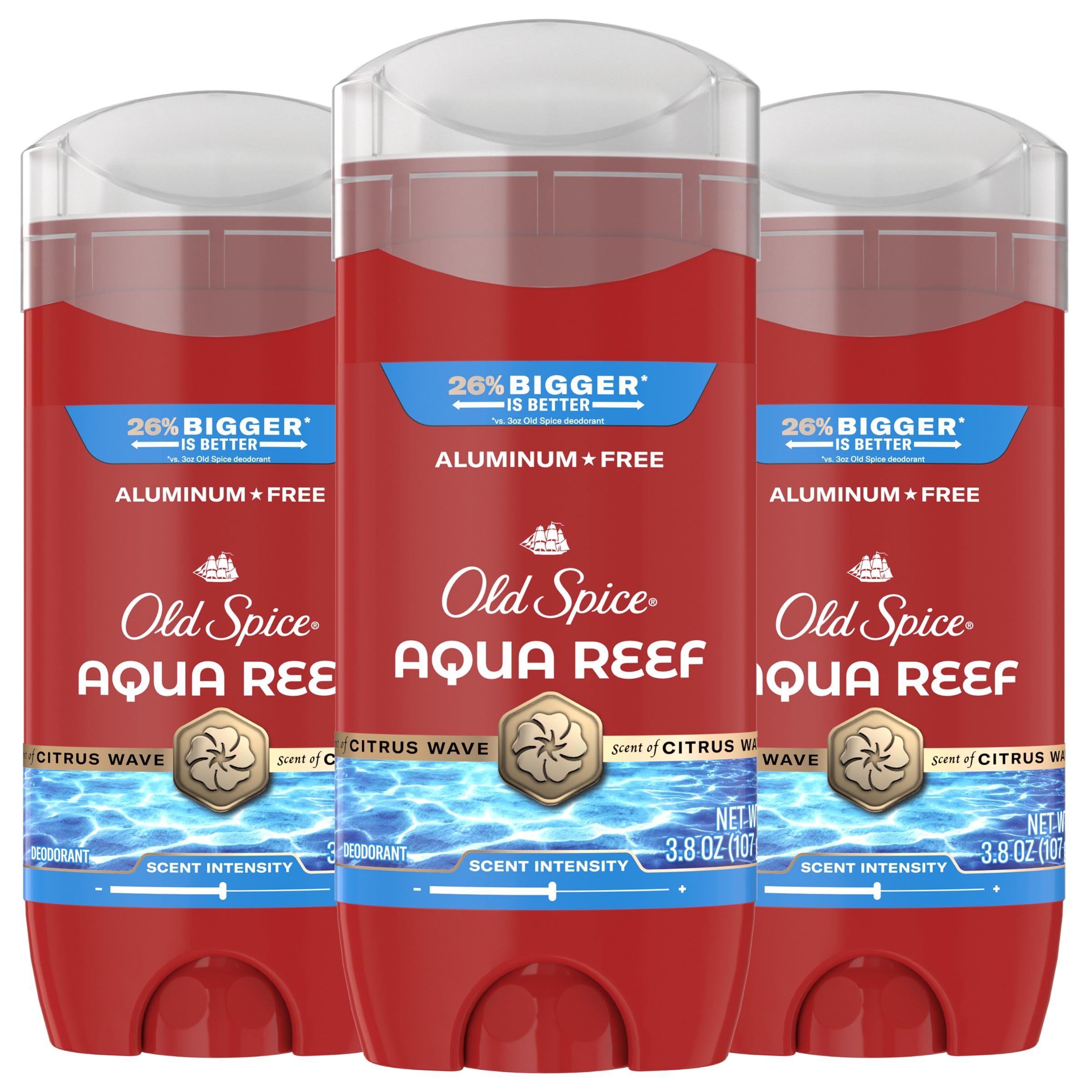 Old Spice Aluminum Free Deodorant for Men 24 7 Odor Protection 24 7 Freshness Lasting Scent Aqua Reef