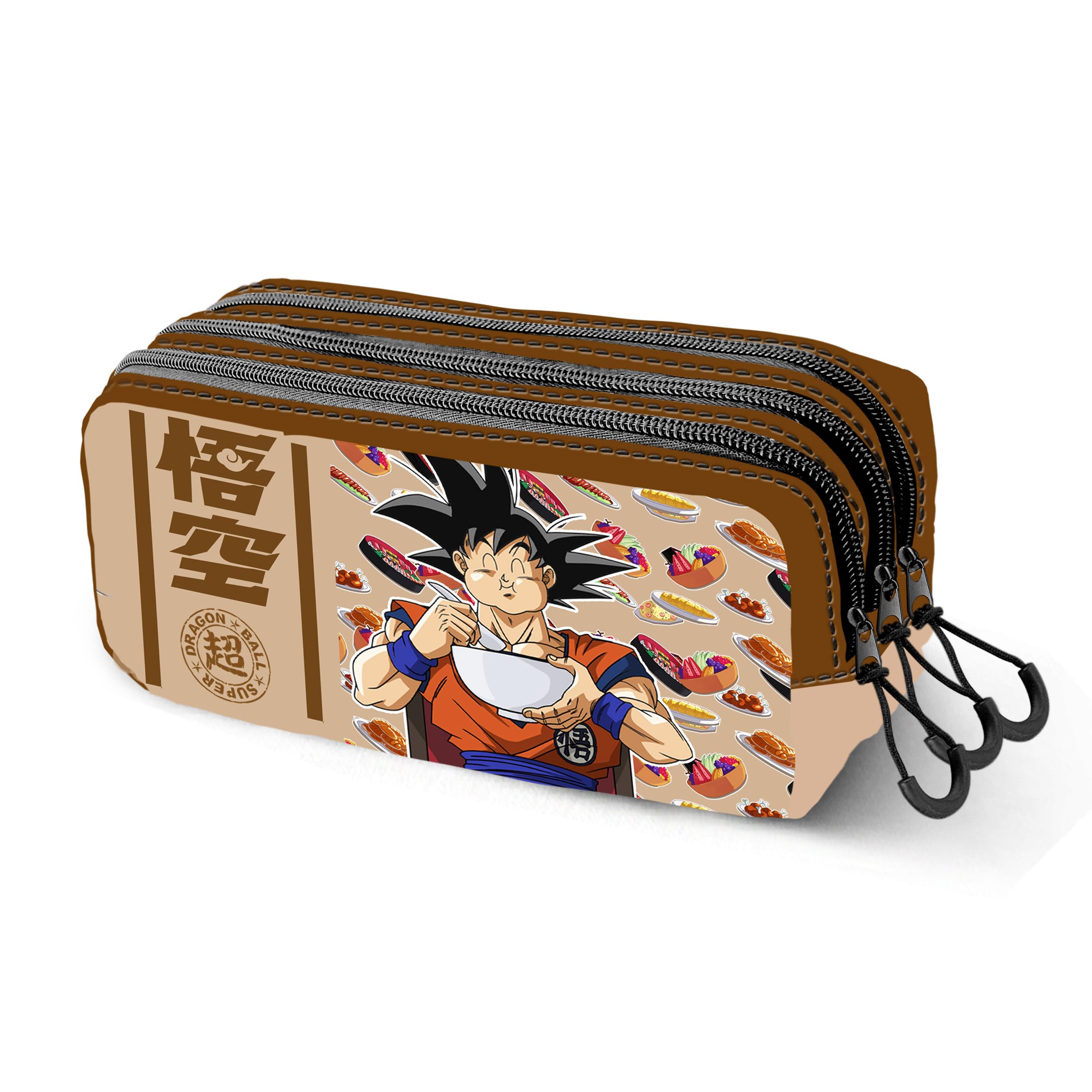 Karactermania Dragon Ball Goku Foodie-Fan Trick Pencil Case 2.2, Brown, 23 x 11 cm