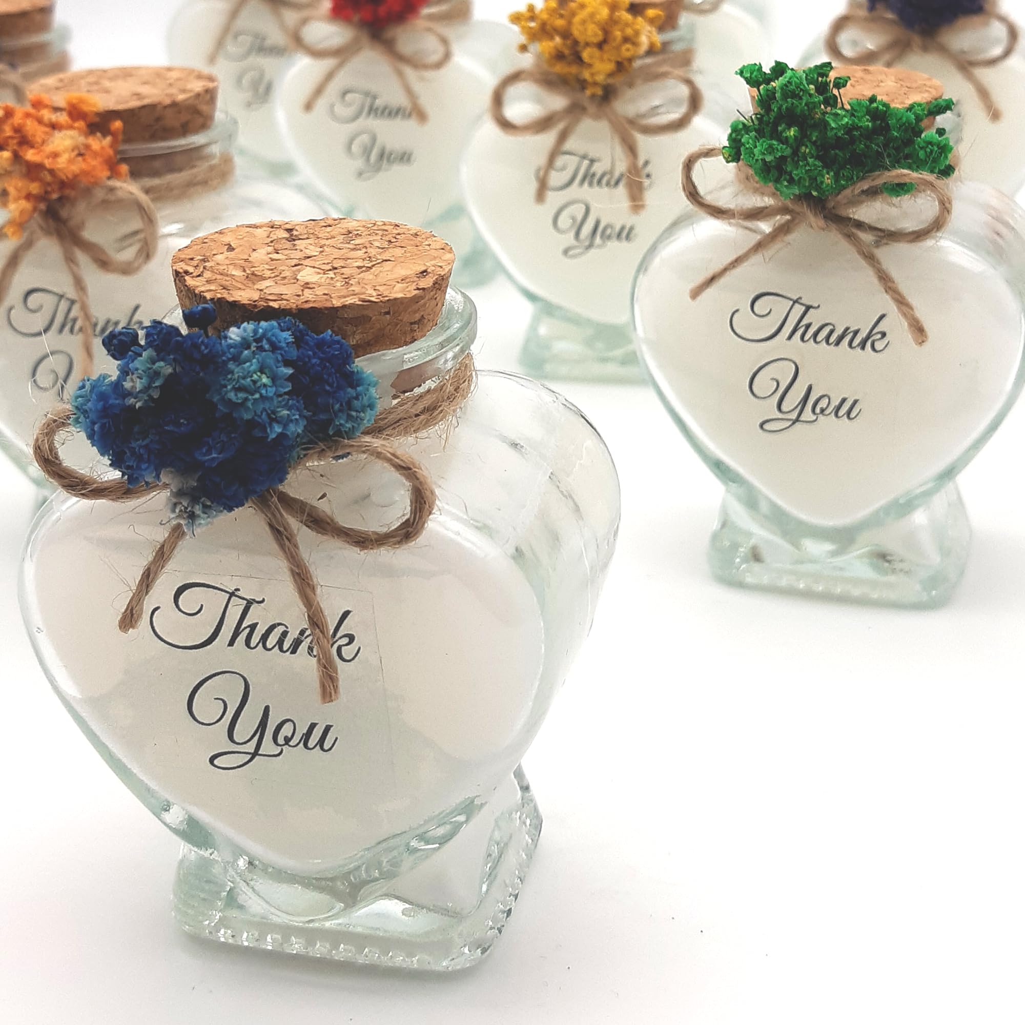detalles boda para invitados, 20 velas en cristal personalizadas Detalles Comunion, Bautizo, Boda, Regalito Invitados, ideal como regalo recuerdos comunion (blanco, juego de 20)