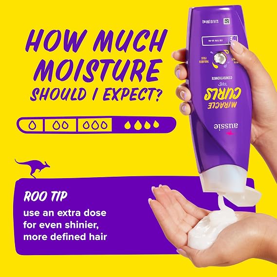Aussie Miracle Curl Conditioner, 12.2 fl oz 360 ml