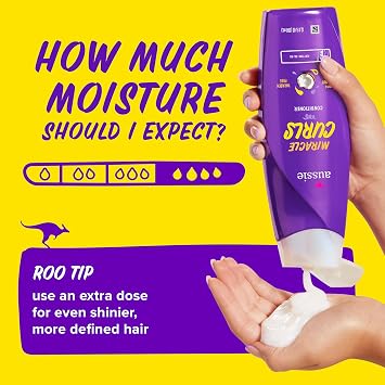 Aussie Miracle Curl Conditioner, 12.2 fl oz 360 ml