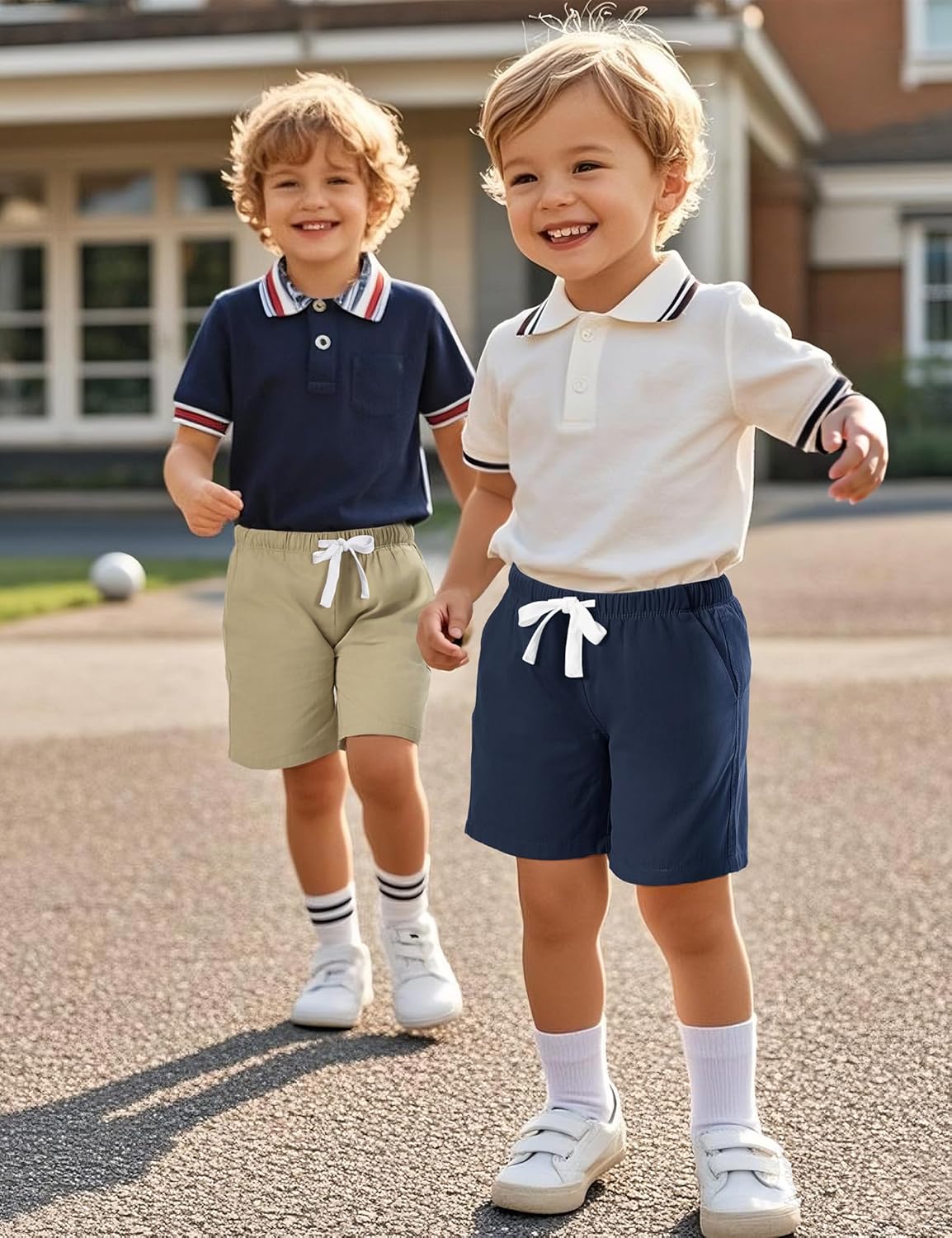 3 Pack Toddler Boys Shorts Baby Boy Summer Uniform Clothes Pull On Jogger Short Size 18M-5T - Image 3