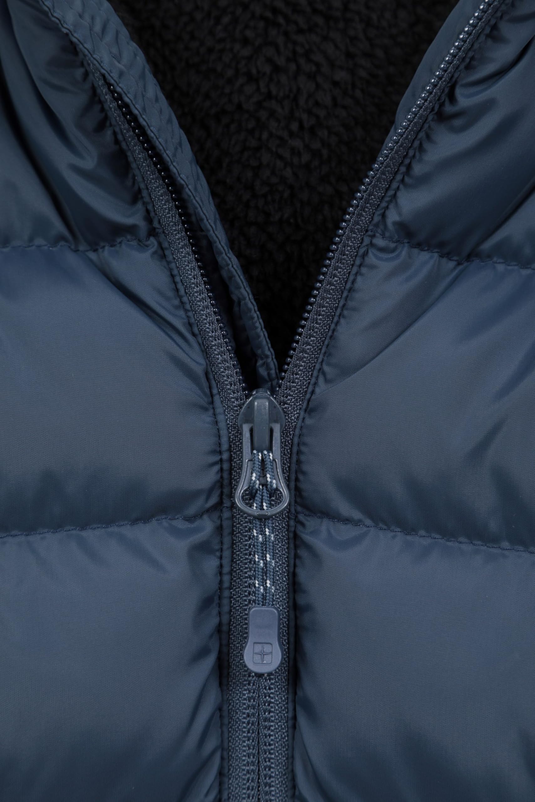 Mountain Warehouse Seasons Doudoune synthétique doublée de Fourrure pour Homme - Manteau Chaud et résistant à l'eau avec Poches latérales - pour l'automne, l'hiver