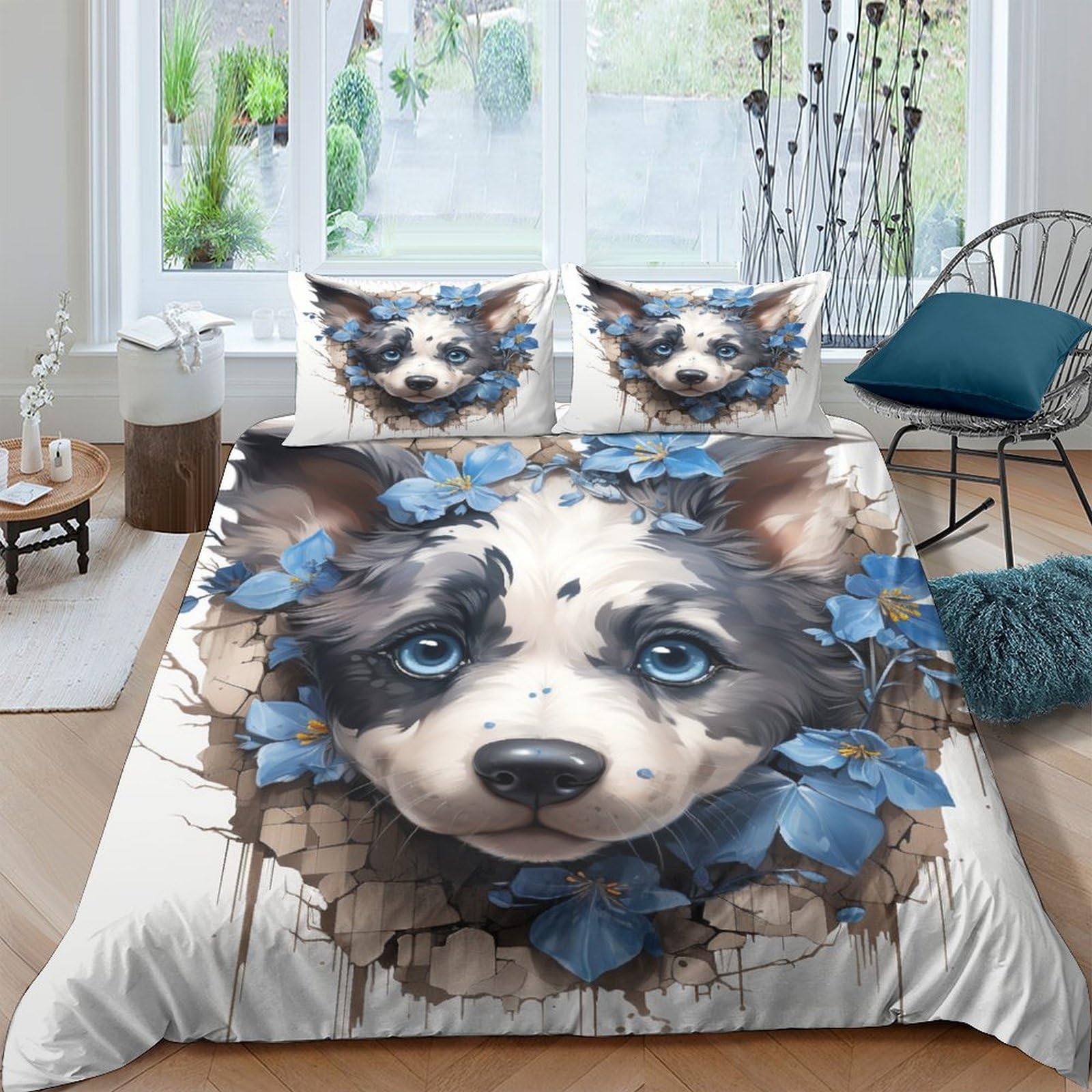 Housse de couette chiot 200x200 pour créer un cocon chaleureux dans la chambre