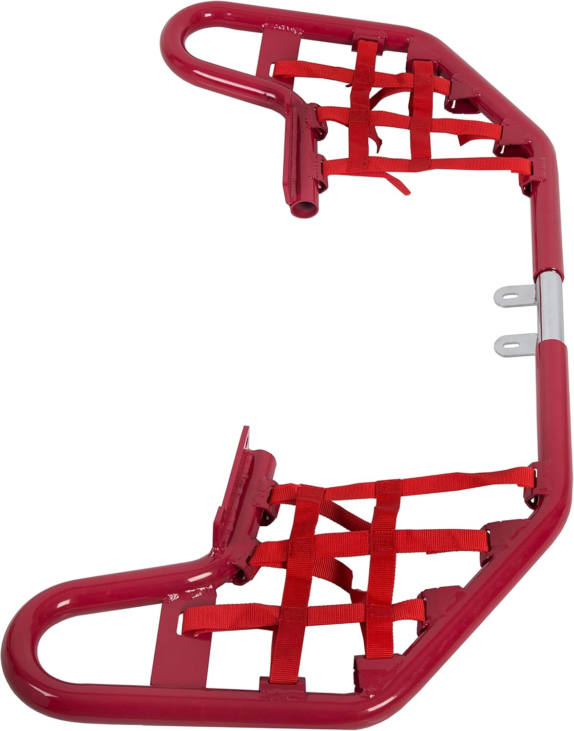 ALMULOO Nerf Bar W/Nets Compatible with 1987-2004 Yamaha Warrior 350 YFM350X Side Steps Aluminium Steel Cloth Powder Coated Chrome