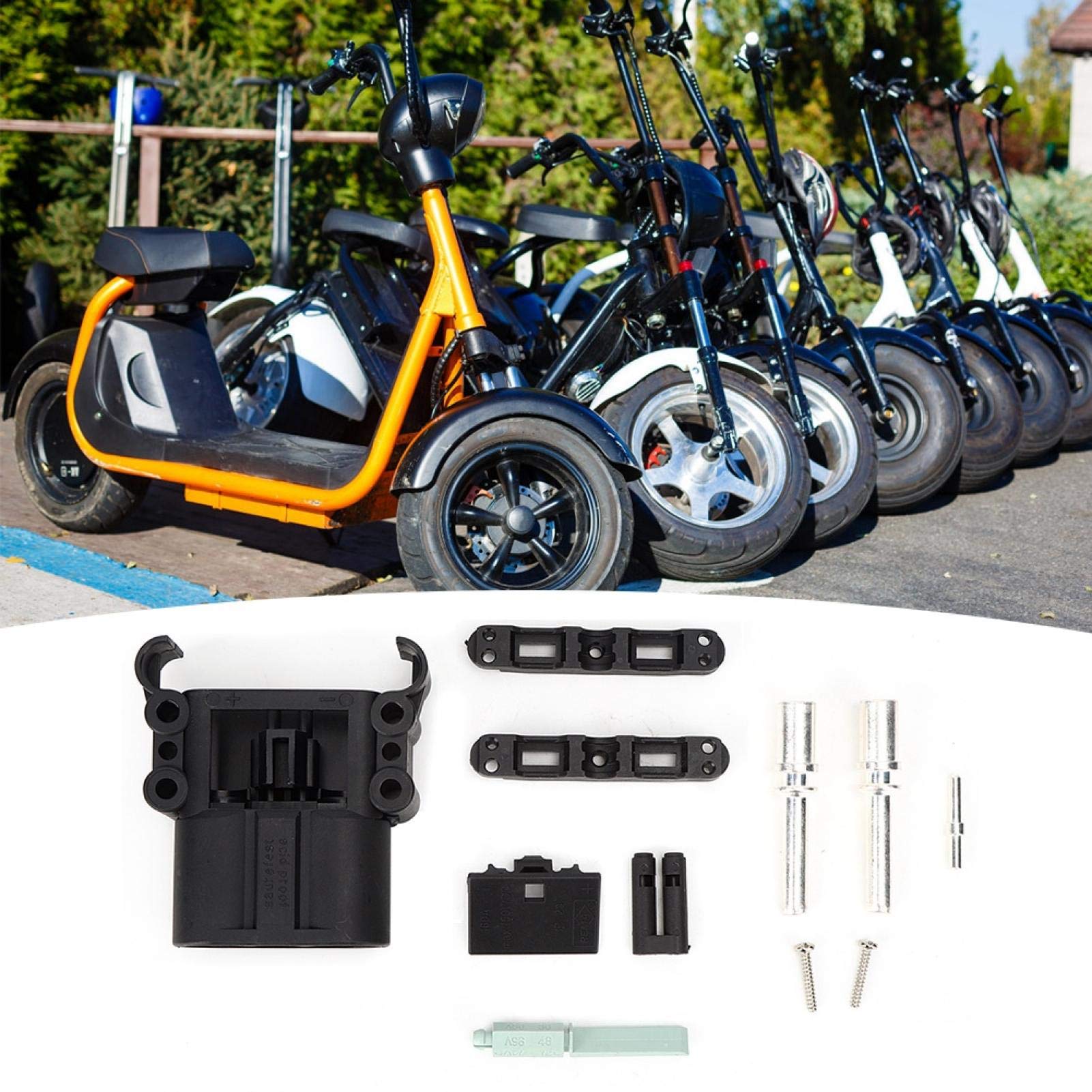 Spina del connettore Connettore del carrello elevatore Terminale in rame placcato argento Connettore rapido della batteria Connettore del cavo del carrello elevatore Terminale della spina