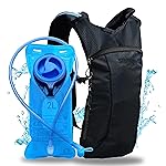 Sojourner Rave Black Hydration Pack - Hydration Backpack - Hydropack with 2L Bladder - Water Backpack for Festivals, Hiking, Running, Biking and More
