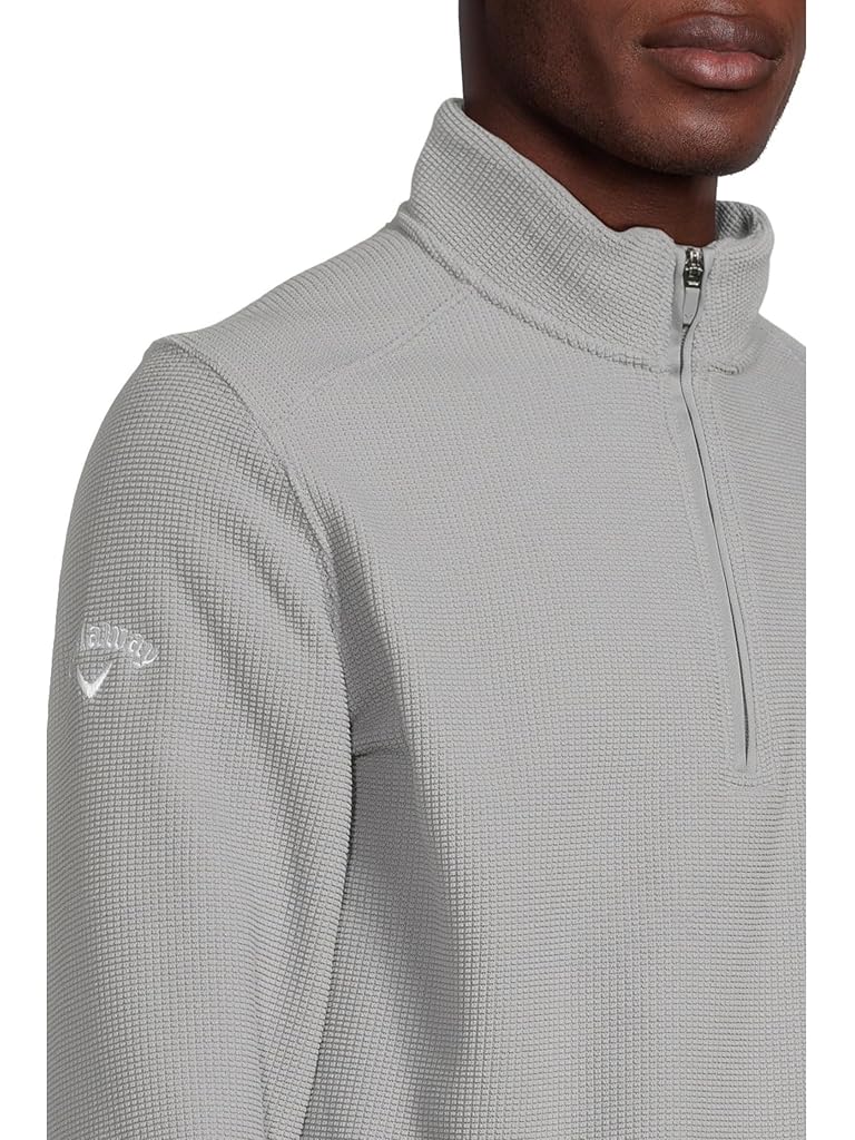 Gray Callaway Long Sleeve Waffle 1/4-zip