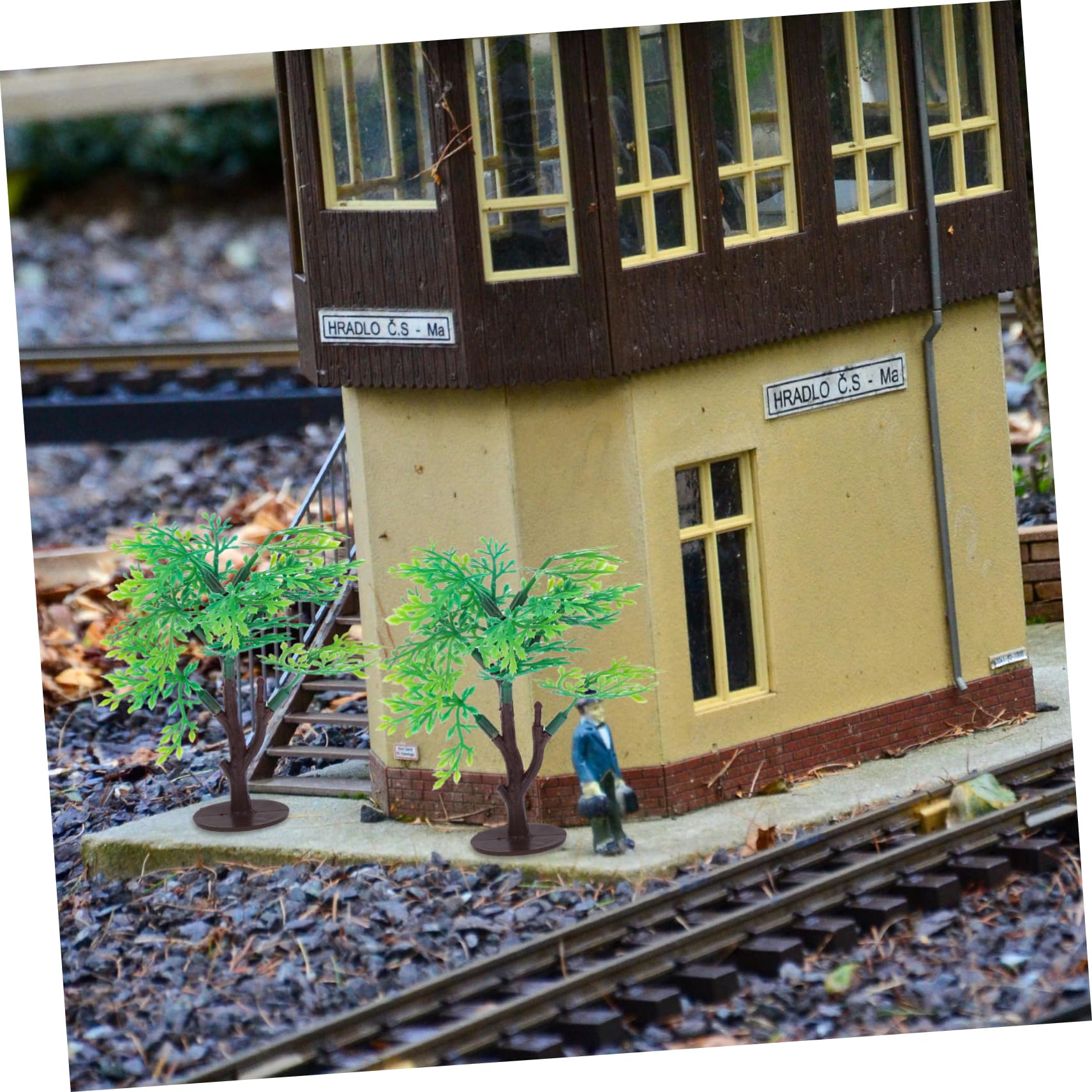 Operitacx 3 Juegos De Árboles Artificiales Modelo De Paisaje Miniatura Árboles Verdes 10 Unidades X 3