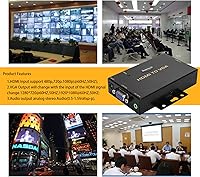 Vista 6 de JideTech HDMI to VGA Converter with 3.5mm Audio Supports 1080P for PC Laptop Display Computer Mac Projector