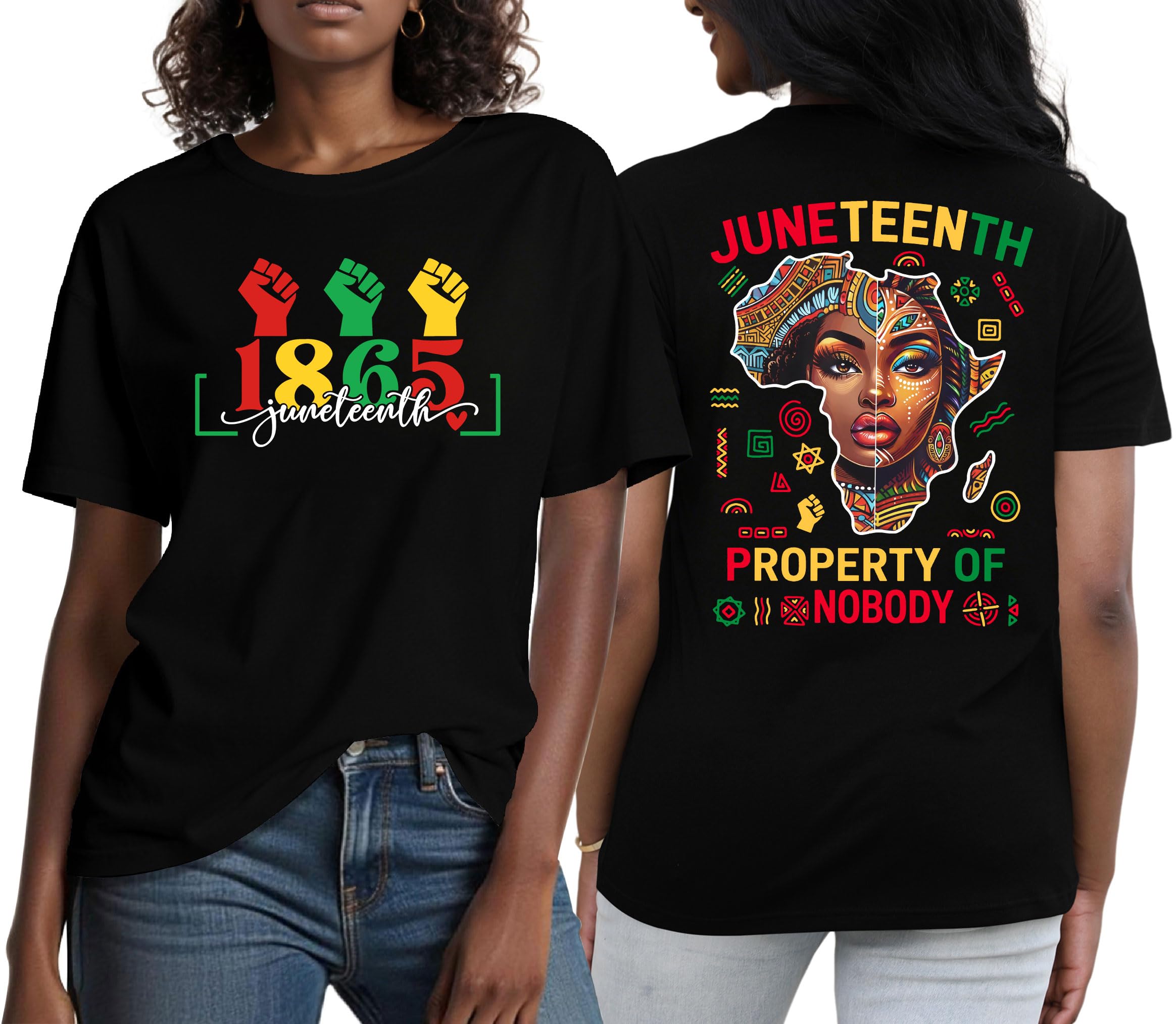 Ithalt Black History T Shirts for Women Black History Month Tees Juneteenth Tshirt Funny Quote Printed Tee Tops