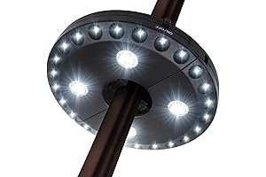 Brighten up Your Evenings with Effortless Illumination: Forlivese Patio Umbrella Lights