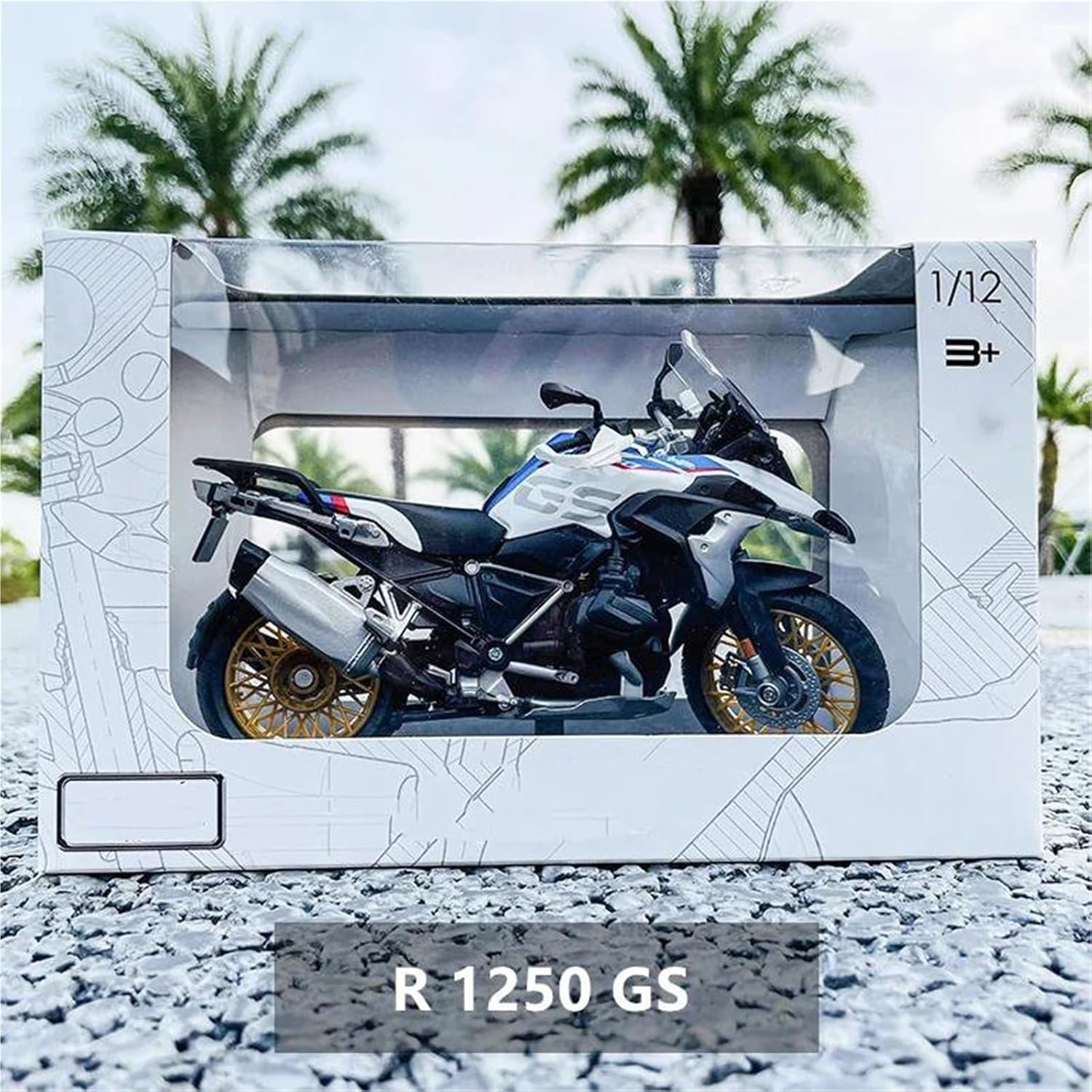 Collection 1/12 Motorcycle Model Diecasts Portable Racing Finger Motobike Simulation Collection Toys for BMW R 1250 GS R1250 1250GS R1250GS