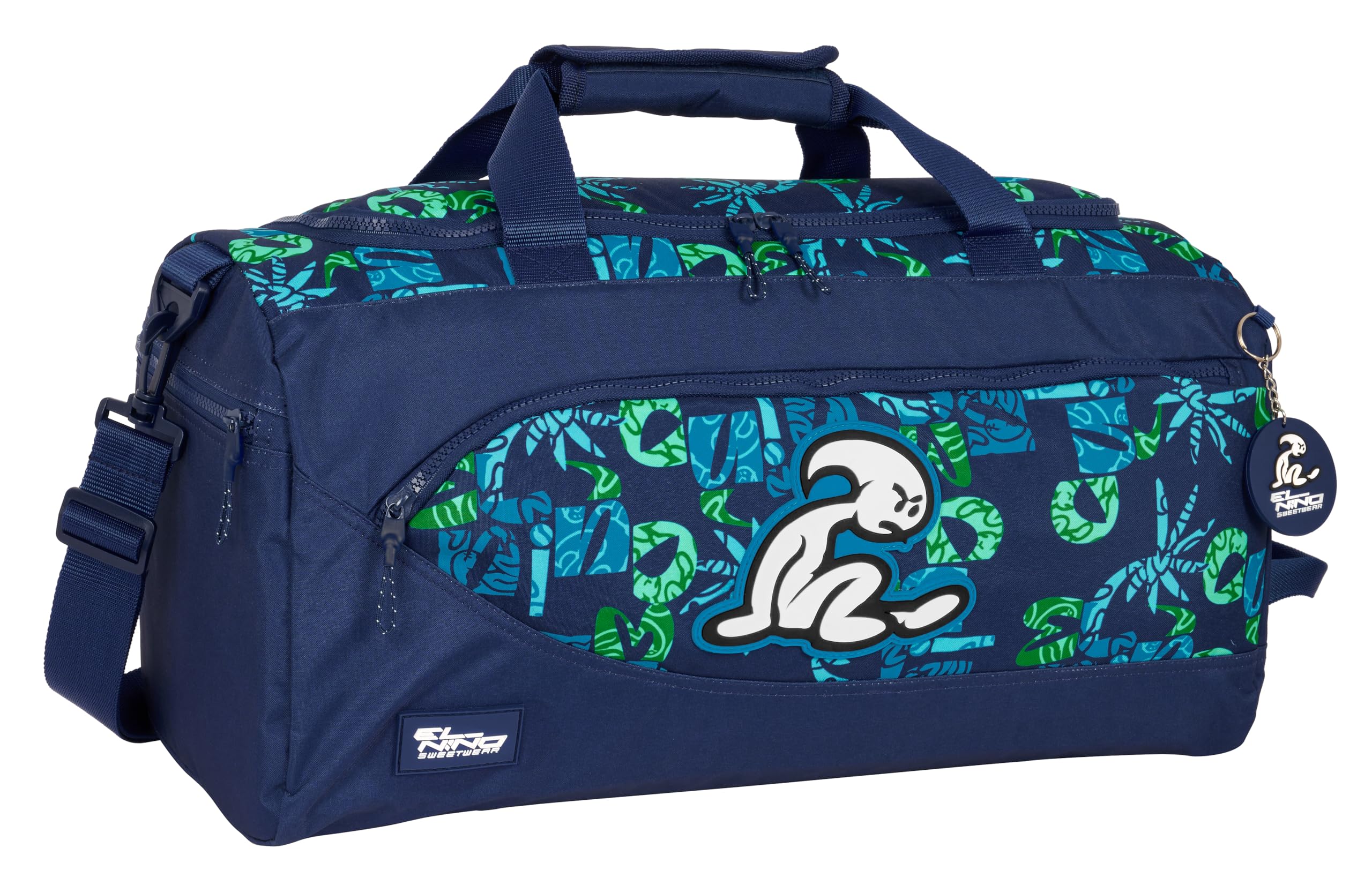 Safta EL NIÑO GLASSY - Bolsa de Deporte, Mochila, Ideal para Niños de Diferentes Edades, Cómoda y Versátil, Calidad y Resistencia, 50x25x25 cm, Color Azul Marino