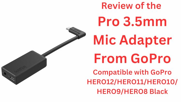 GoPro - 【新品未使用】GoPro ゴープロ mic adapter マイクアダプター GoPro ゴープロ プロ3.5mmマイクアダプター 純正 正規品