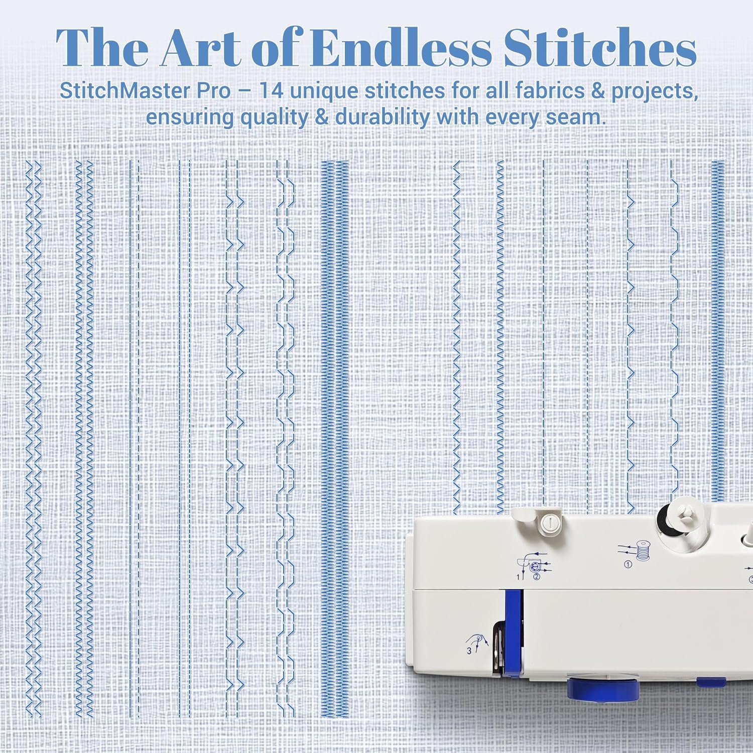 All-in-One Sewing Machine for Beginners, Easy to Use Dual Speed Control with 16 Built-in Stitches, Auto Bobbin Winder, Foot Pedal, Perfect for Sewing, Mending, Crafting for Home & Travel