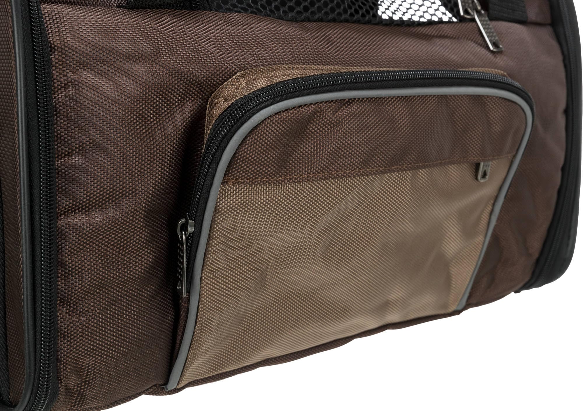 TRIXIE 28871 Deluxe Zaino per trasporto cane/gatto, Marrone / Beige, 41 x 30 x 21 cm