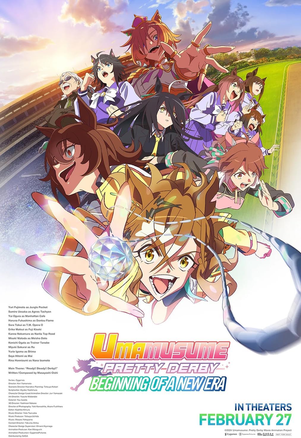 XIHOO Uma Musume Pretty Derby - Beginning of a New Era 2026 Movie Posters for Boys & Girls Bedroom Decor Wall Art Print Gift Poster 11x17, Unframed