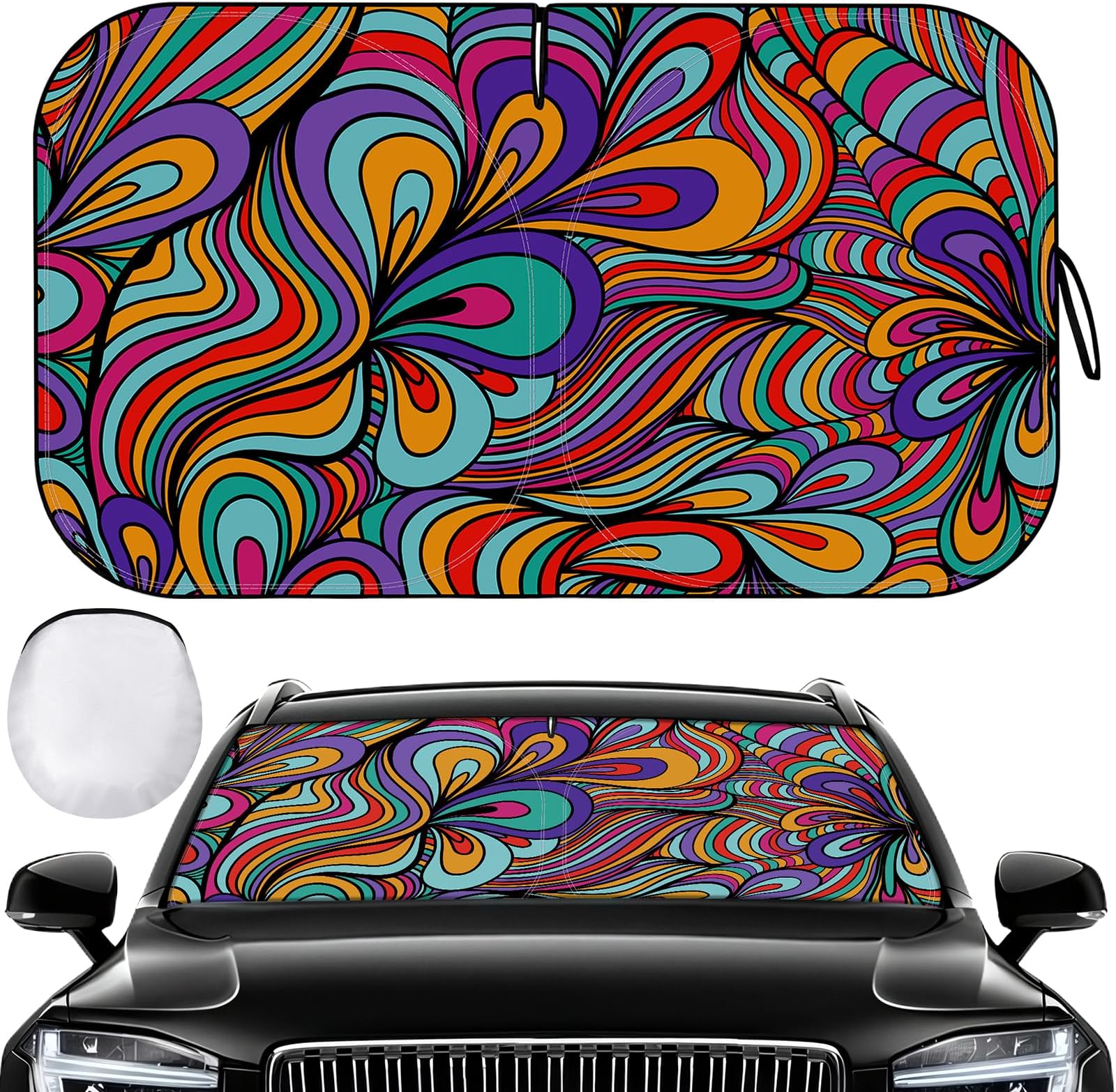 Windshield Sun Shade - Car Sun Shade Windshield, Reflector Sunshade Offers Ultimate Protection for Car Interior