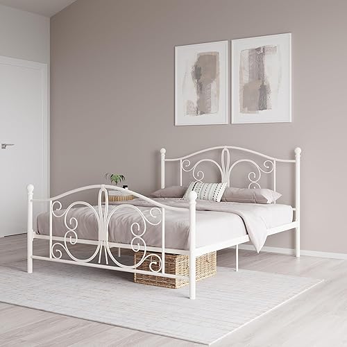 Miniatura 4 de DHP Bombay - Cama de metal Blanco,bronce