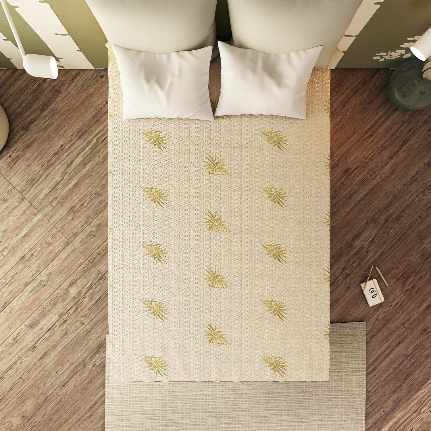 Baldiflex Emporio Correttore Materasso in Memory Topper Singolo 110 x 200 h 3 - Fodera in Aloe Vera, RIGIDO
