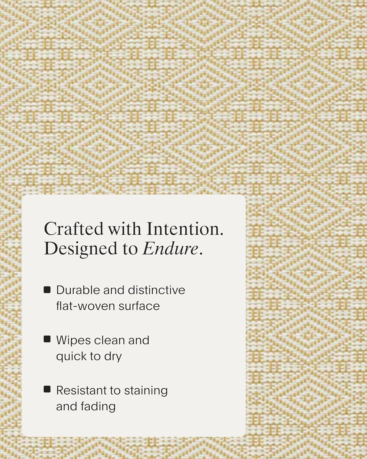 Martha by Martha Stewart | Chilewich Boxwood Placemats - Woven Placemats Set of 4 - Reusable, Stain-Resistant, Indoor/Outdoor Tabletop Protection - Wheat - 14" x 19" Rectangle