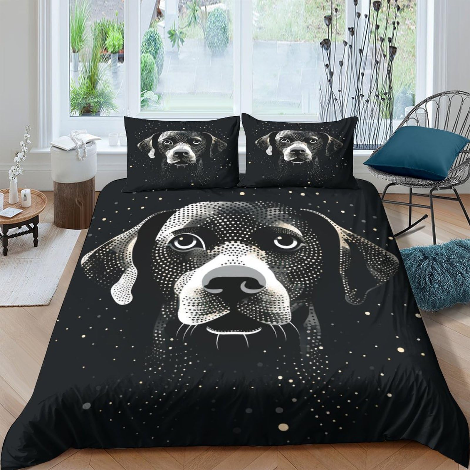Housse de couette respirante pour un grand lit de style moderne