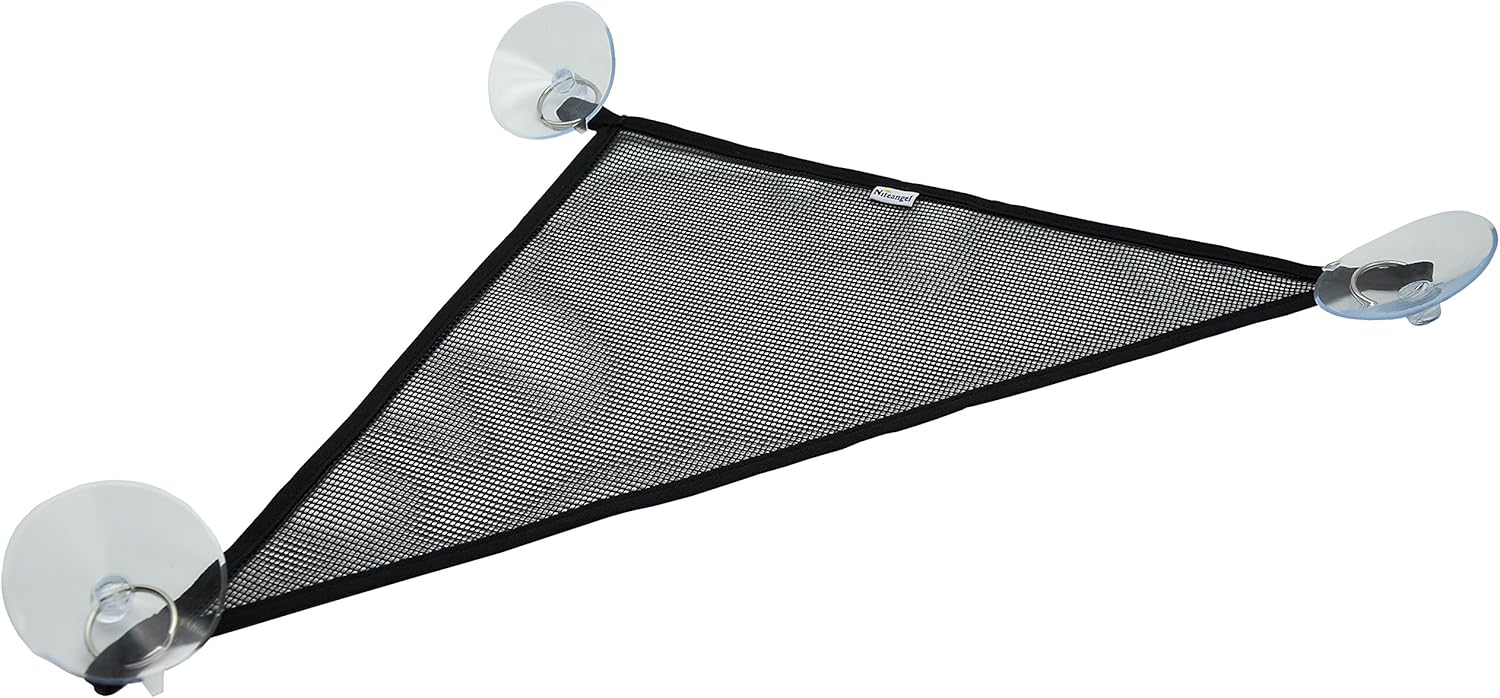 Niteangel 2 Packs Breathable Mesh Reptile Hammock (Triangle 13” x 13” x 19”, Black)