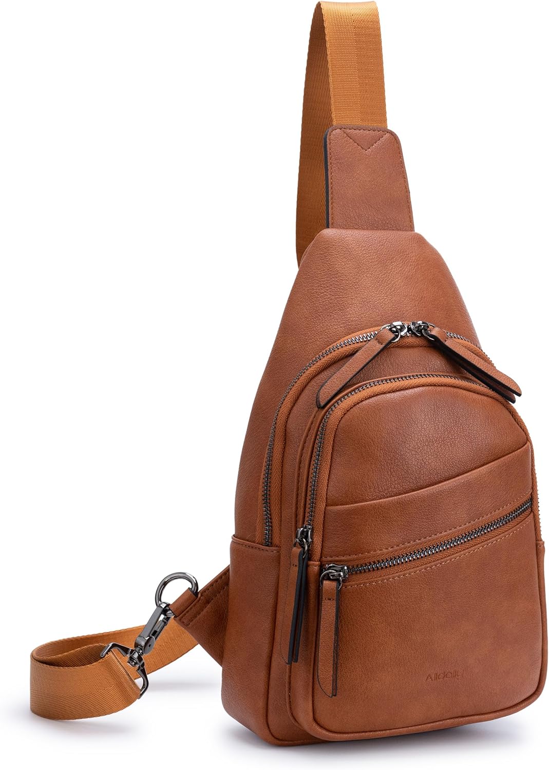 Alldaily Small Triple Zip Crossbody Purse for Women & Large Sling Bag for Women Crossbody Purse