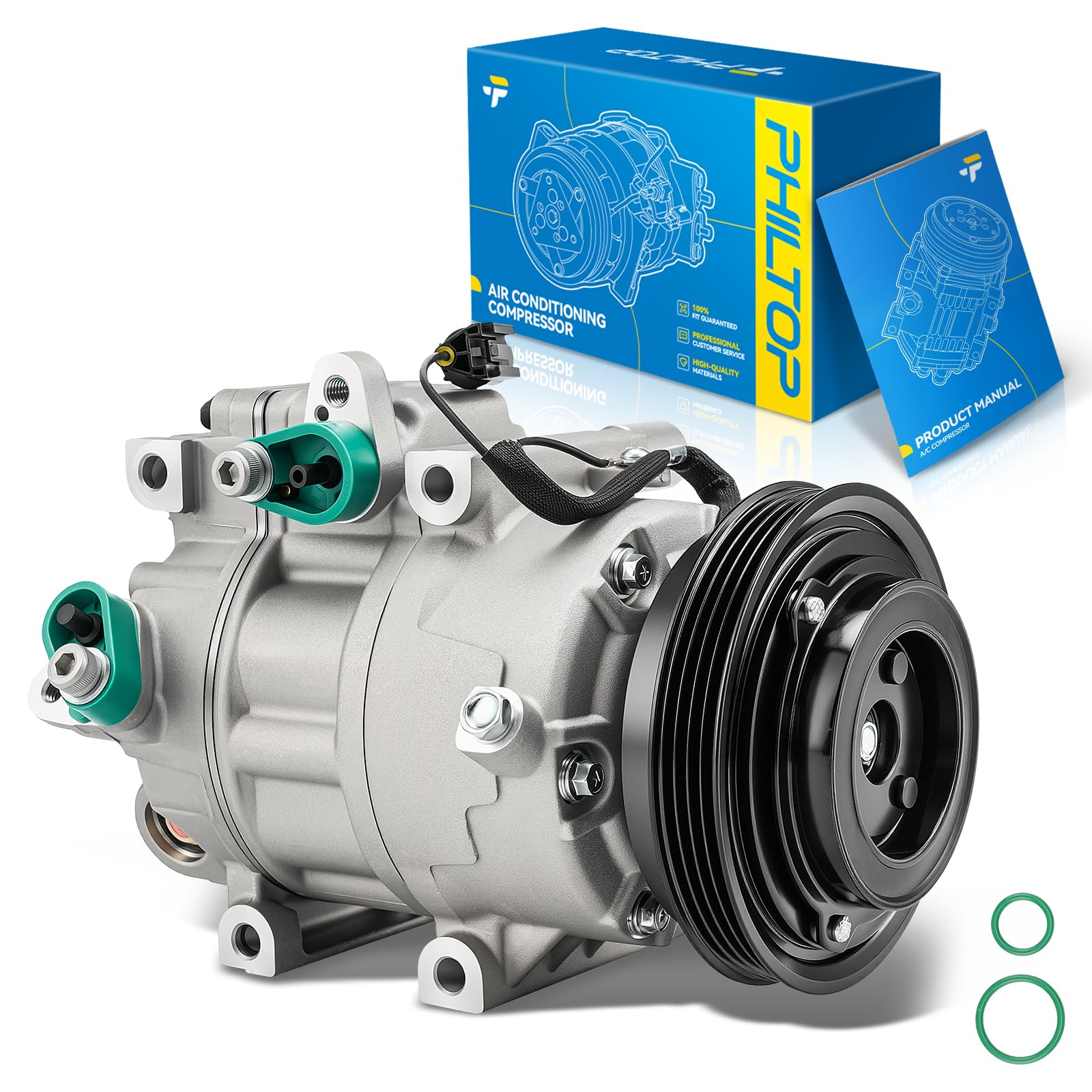 PHILTOP 158307 NEW AC Compressor w/Clutch for Elantra 2007-2012 2.0L
