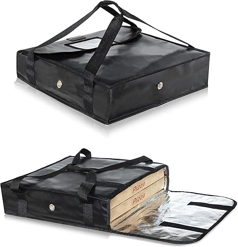 Miniatura 13 de New Star Foodservice 51155 Bolsa aislante para pizza de 22 x 22 x 13 pulgadas, color negro