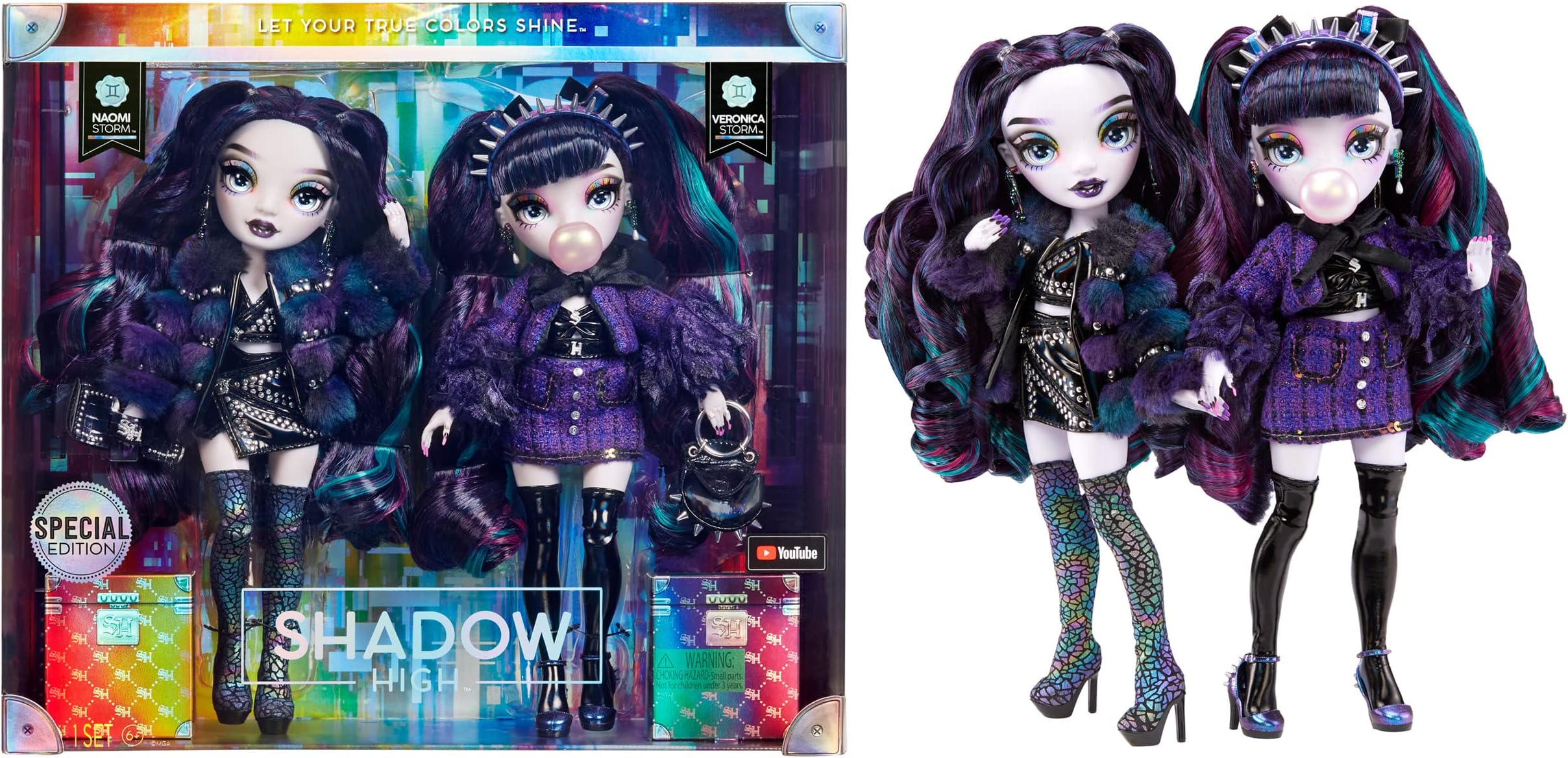 RAINBOW HIGH Top Secret Dolls 2-Pack