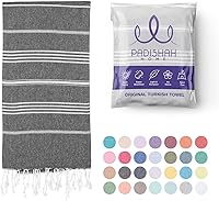 Vista 21 de Toalla de playa turca de gran tamaño, 38 x 71 pulgadas, 100% algodón turco, sin arena, de secado rápido, toalla turca extra grande, toalla de viaje