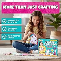 Vista 8 de Magical Unicorn Sewing Kit for Girls 7+ - Create 5 Adorable Felt Animals & a Cozy Pillow - Fun, Easy, and Educational DIY Craft