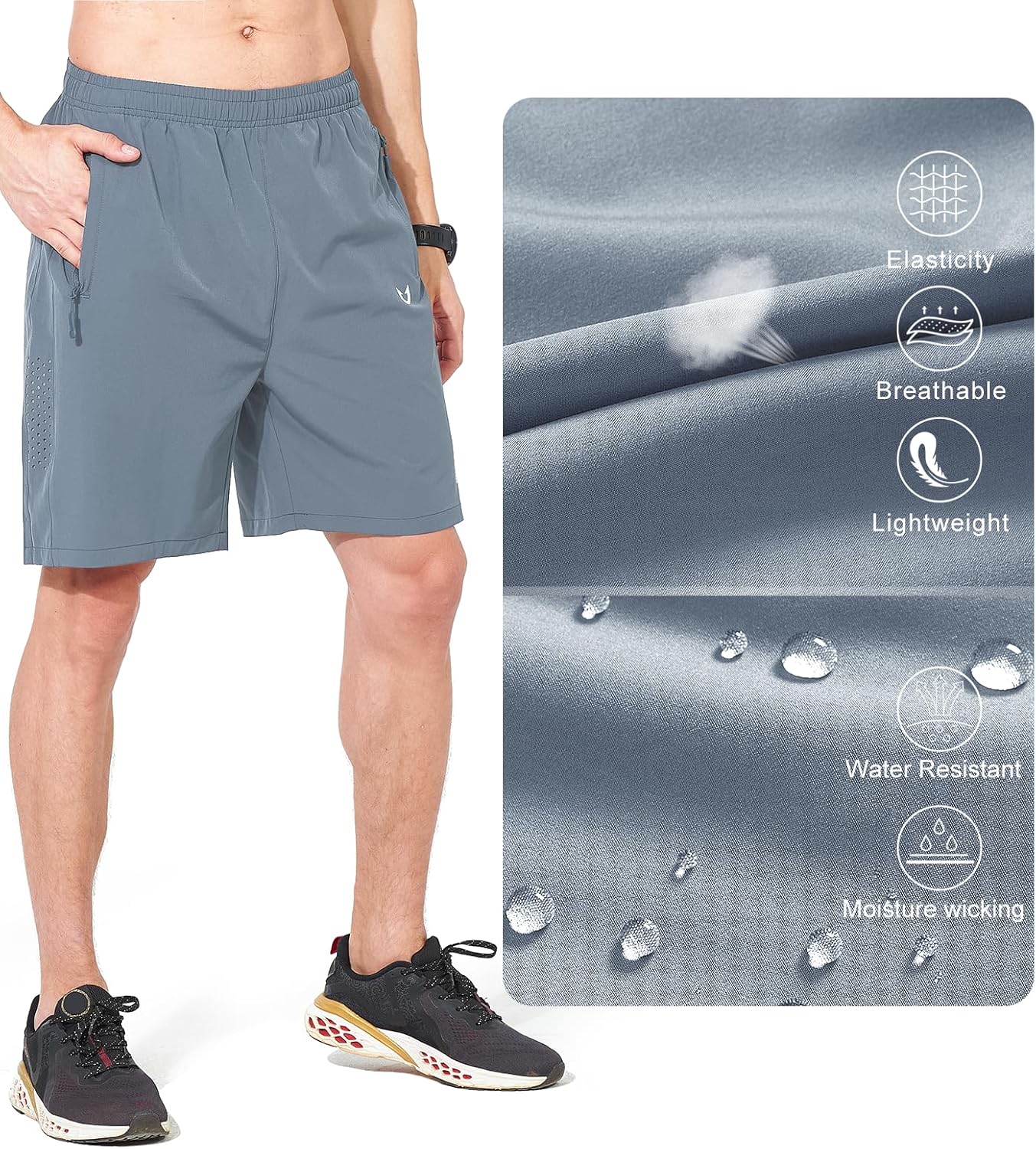 NORTHYARD Men's Athletic Running Shorts Gym Workout Shorts 7"/ 9"/ 5" Quick Dry Lightweight Sports Basketball Exercise Tennis - Image 4