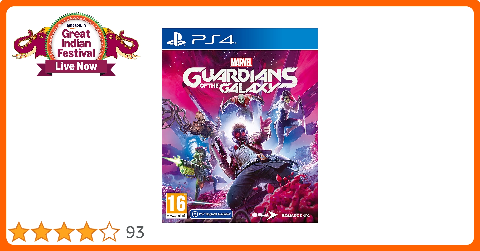 Buy Square Enix Marvel's Guardians of the Galaxy (PS4