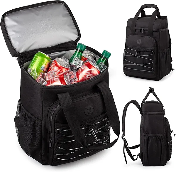 Cooler Backpack with Padded Top Handle, Lightweight Back Pack Coolers Insulated Leak Proof, Large Capacity Ice Chest for Women Men Beach Camping Picnic Fishing Hiking