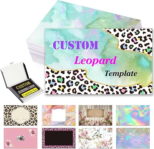 Tarjetas de visita personalizadas de doble cara para negocios personalizadas imprimibles con logotipo imagen 100 200 500 1000